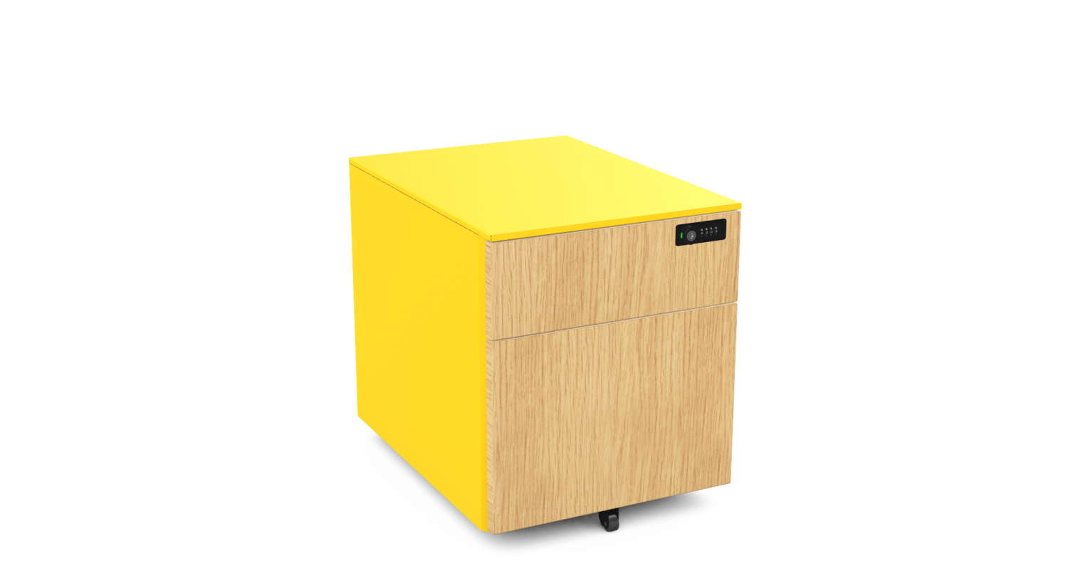 Silverline Pedestals on wheels 1 Personal +1 Filing Drawer H 50.5cm W 42cm D 57cm  PDUD55SD-Config PDUD55SD-Config